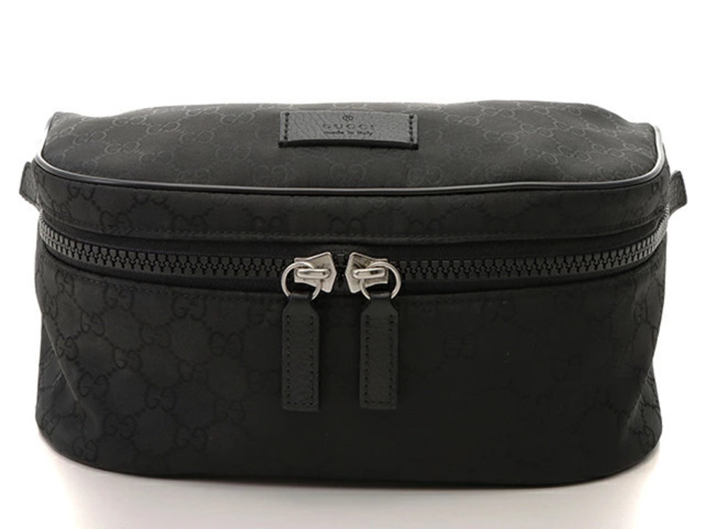 Gucci GG Waist Bag Black Leather